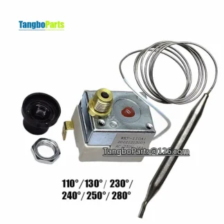 Freidora eléctrica para horno, termostato Protector de límite de temperatura, Control de temperatura de 110 °, 130 °, 230 °, 240 °, 250 °, 280 °