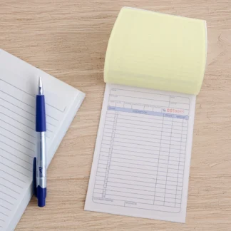 Libro de recibos para pedidos de ventas, gestión de facturas, diseño multicolor, herramienta de seguimiento financiero para pequeñas empresas, pedido de compra