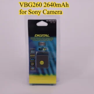 Batería VBG260 decodificación completa de 2640mAh para videocámara Sony HDR-CX680 CX675 CX450 CX900 PXW-Z90 FDR-AX60 AX700 H258GK DX1GK