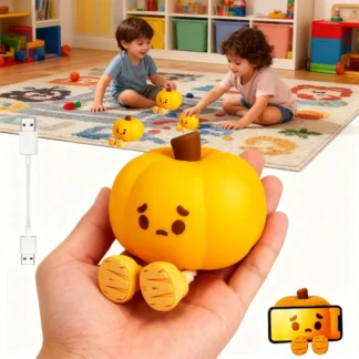 Lámpara de noche con Control táctil recargable, luz nocturna de calabaza, regalo de Navidad para habitación de niños con iluminación RGB regulable