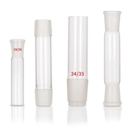 # 10 # 14 # 19 # 23 # 29 # 34 # 40 # 45 # 50 # 60 juntas individuales/ambos lados macho/hembra tubo adaptador de vidrio laboratorio