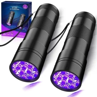 Linterna UV portátil de 9/12/51LED, linterna ultravioleta impermeable de emergencia con detección de dinero y manchas de orina de mascotas