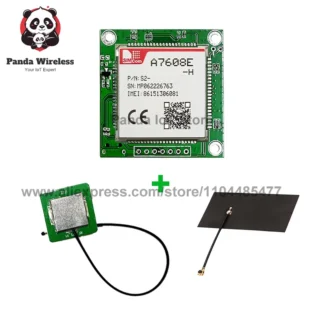 Placa central SIMcom A7608E-H LTE CAT1 + GNSS Conector de clavija de una sola fila Industrial-alta precisión para PCB/SMT GNSS opcional