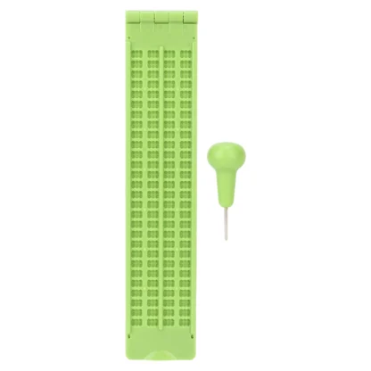 Plástico portátil 4 líneas 28 celdas Braille escritura pizarra y Braille herramienta de aprendizaje accesorio plástico Braille escritura