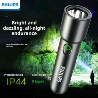 Philips nuevo SFL1235 2 uds EDC linterna portátil linternas LED recargables para Defensa Defensa Personal autodefensa Camping senderismo