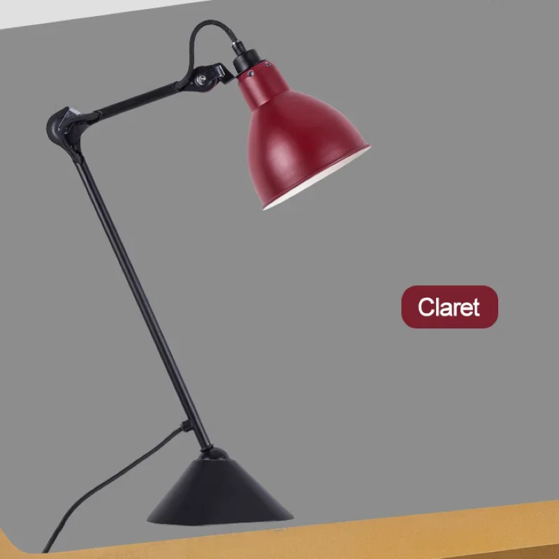 SANDYHA Lámpara de mesa minimalista moderna Protección para los ojos Luz de escritorio LED para dormitorio Estudio Oficina Lectura Mesita de noche Multifuncional