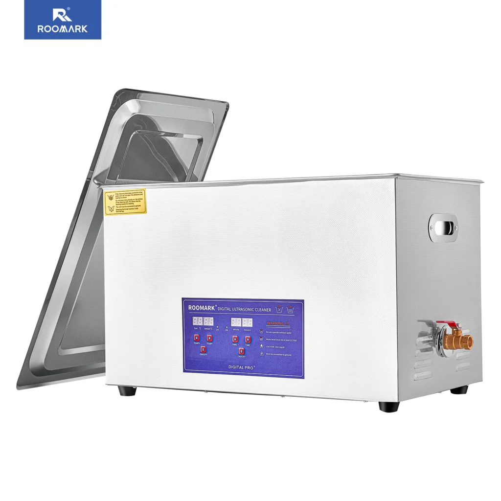 Limpiador ultrasónico Roomark 2L 3L 6.5L 10L 15L 30L con calentador con temporizador Digital, lavadora portátil de acero inoxidable, electrodoméstico