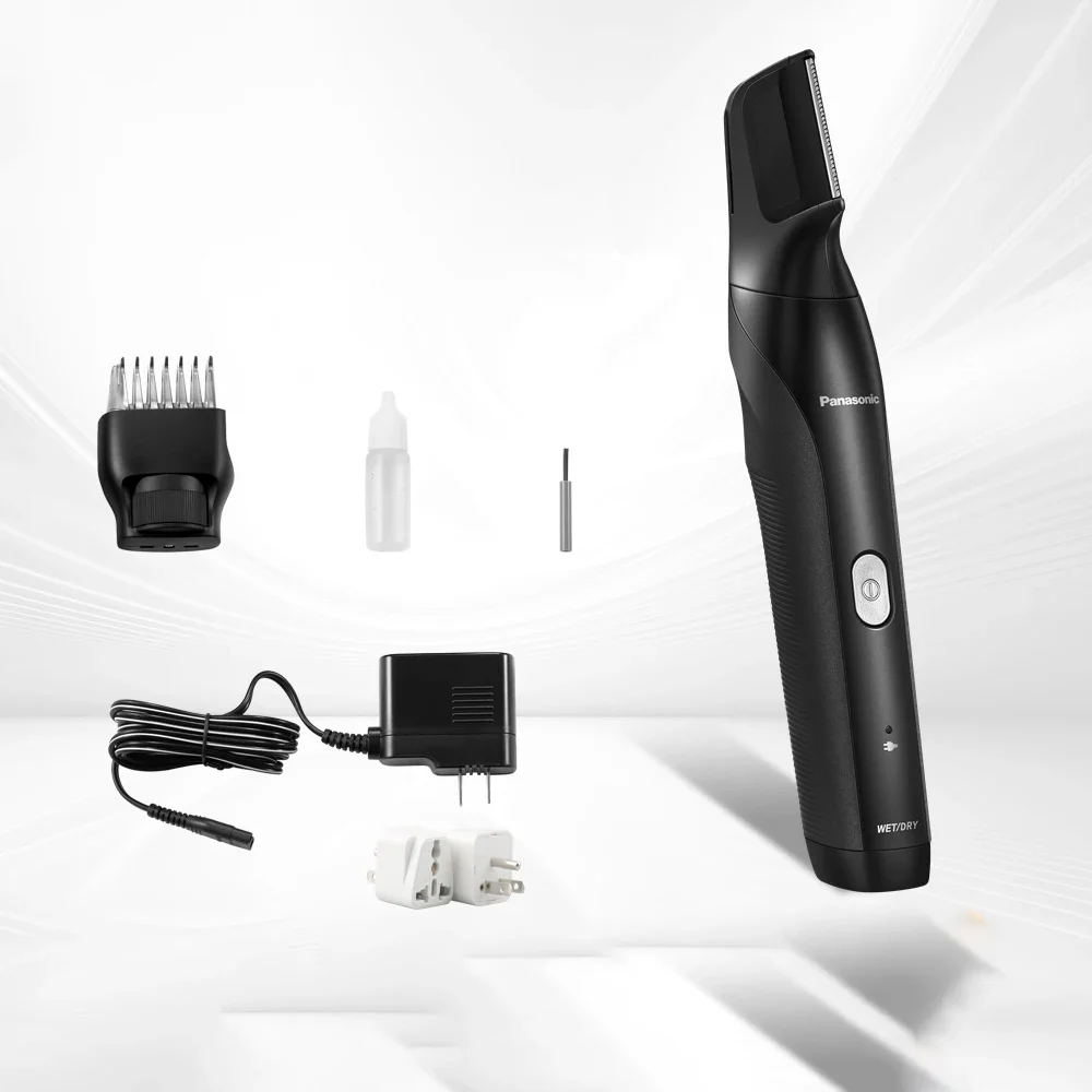 Panasonic-cortadora corporal húmeda y seca para hombres, cortadora de pelo para cara, Barba, bola púbica, Afeitadora eléctrica, peluquero corporal
