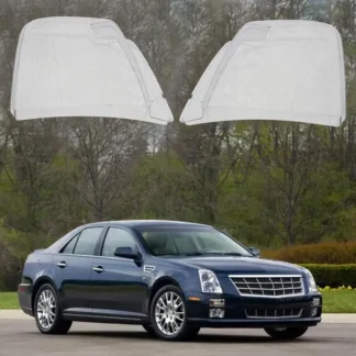 Cubierta de luz de 2 piezas, para Cadillac STS 2005-2011, STS-V 2006-2009 L&R Cubiertas de faros laterales
