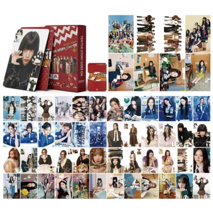 55 Uds. Tarjeta doble de ídolo Kpop, la historia va en la tarjeta, álbum especial del décimo aniversario, tarjeta de colección de fans, serie de regalo S