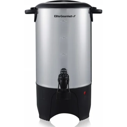 Elite Gourmet CCM040 Filtro extraíble de urna de café de 40 tazas de acero inoxidable para una fácil limpieza, dispensador bidireccional con mano Cool-Touch
