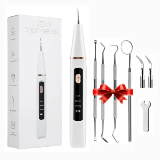 Escalador Dental para eliminar sarro, limpiador de dientes eléctrico, eliminador de placa y cálculo Dental, eliminación de piedra Dental ultrasónica LED