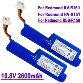Para aspiradoras robóticas Redmond RV-R150.Redmond RV-R151.Redmond Reb-R150.11.1V 10,8 V y 3400 mAh