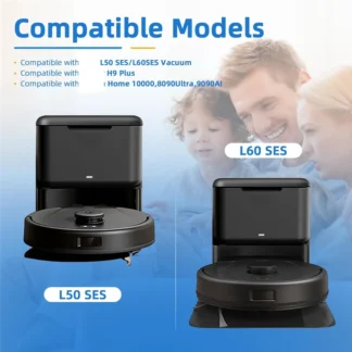 Paquete de 12 bolsas de polvo para aspiradora Eufy L50 SES L60 SES, base de vaciado automático, para Conga Home 1000,8090 Ultra,9090AI-Y48A