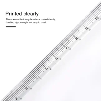 Regla de escala Triangular, herramienta de dibujo de medición transparente para estudiantes, reglas métricas técnicas de arquitectura escolar, 8 Uds.