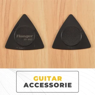 Flanger 10 púas de guitarra triangulares 1,0 0,75 0,5 mm de espesor en PC + Material ABS púas de estilo antideslizante negro XQ