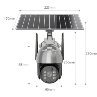 2MP 1080P bajo consumo de energía batería Solar inalámbrica 4G/cámara IP exterior impermeable Monitor CCTV de seguridad para el hogar