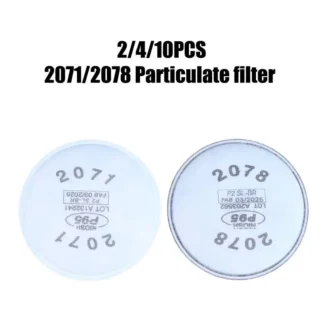 Máscara de Gas reutilizable de media cara, filtro de partículas 2071/2078 para soldadura, pintura, polvo y vapor orgánico, 2/4/10 Uds.