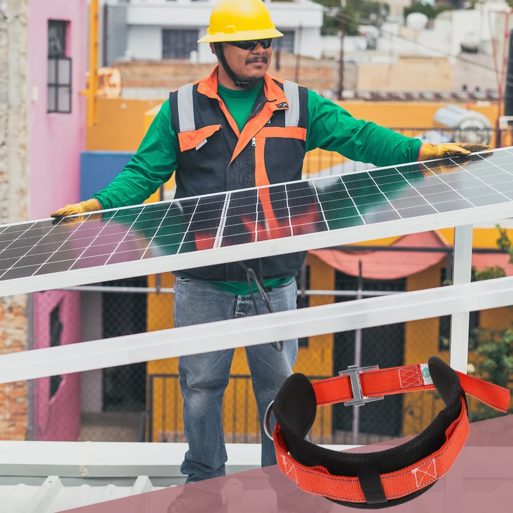 Cinturón de seguridad de alta resistencia, arnés de escalada de poliéster, talla única, se adapta a todos los trabajos al aire libre, cinturón de seguridad de rescate eléctrico anticaída