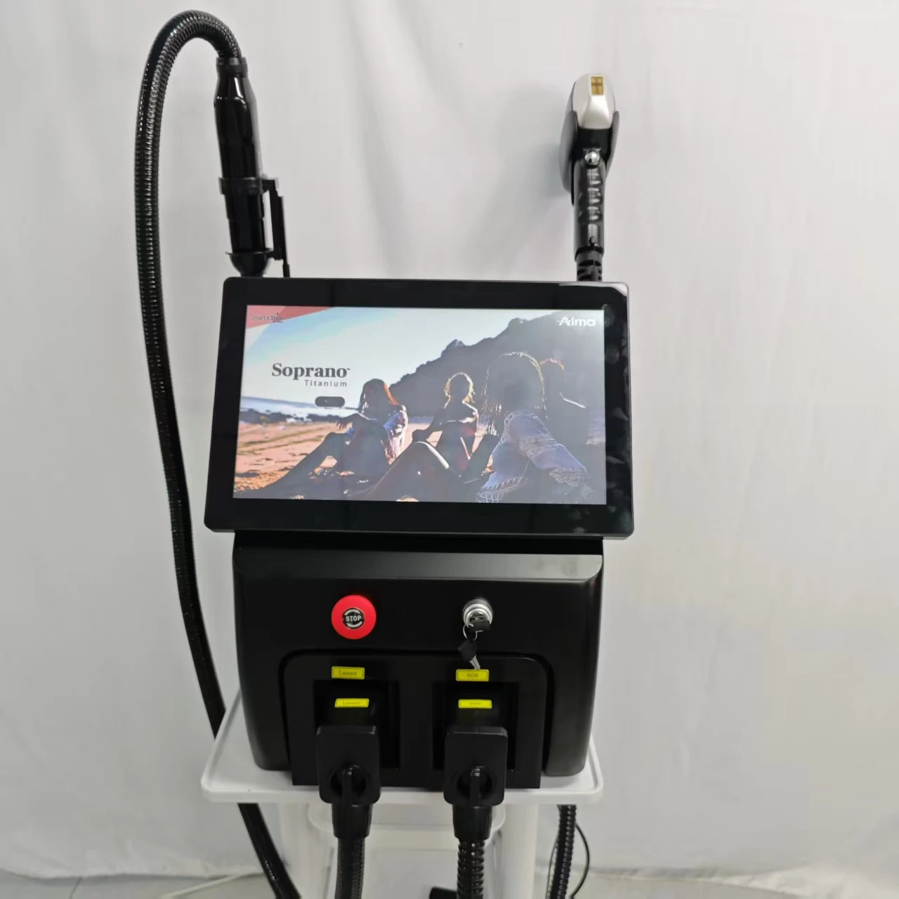 Dispositivo profesional de depilación con diodo láser, depiladora indolora permanente con enfriamiento de hielo de Alejandrita de 808nm, uso completo del cuerpo en casa