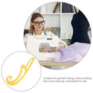 Regla de corte de curva de ropa de plástico, regla de costura para diseño de ropa, plantilla de dibujo multifuncional