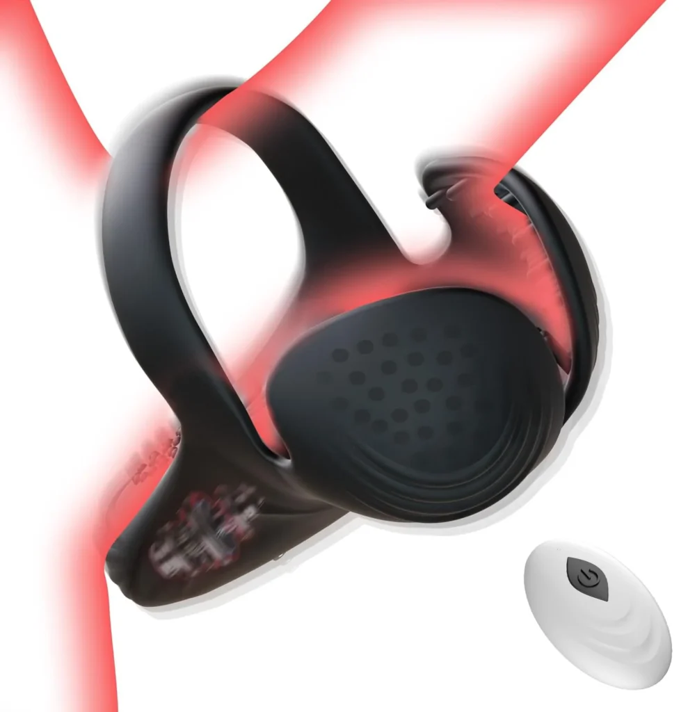 Anillo vibratorio para pene, Juguetes sexuales para hombres, anillo para pene, vibrador, juguete sexual masculino para estimulador de testículos, juguete para adultos para hombres, erección para adultos