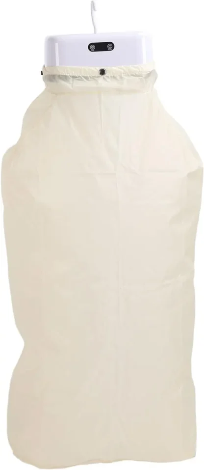 Secador de ropa eléctrico plegable portátil 9,4x6,7x4,1 pulgadas con bolsa seca para viajes, RV, hogar, apartamento - Temporizador múltiple