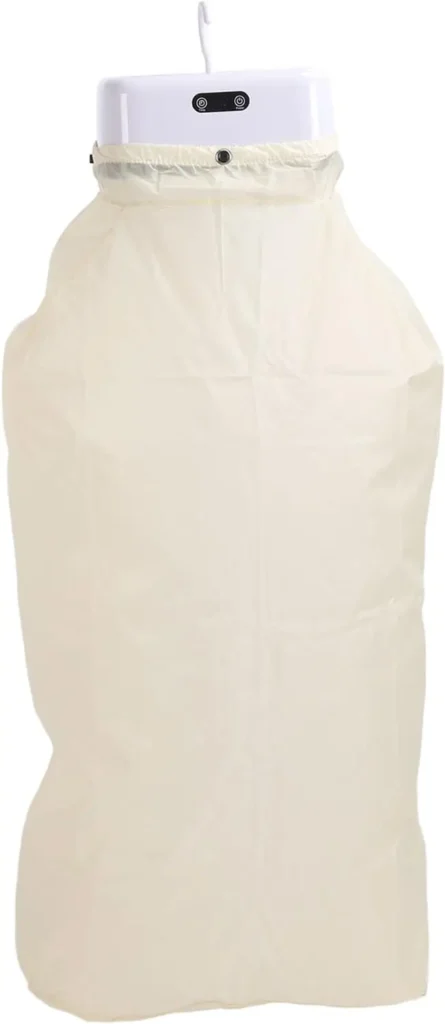 Secador de ropa eléctrico plegable portátil 9,4x6,7x4,1 pulgadas con bolsa seca para viajes, RV, hogar, apartamento - Temporizador múltiple