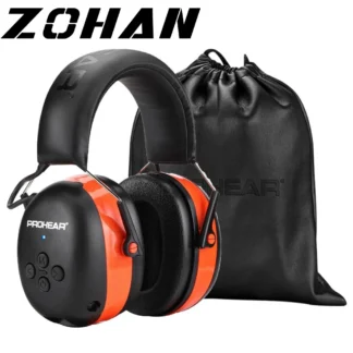 ZOHAN-auriculares electrónicos con reducción de ruido, protectores auditivos Bluetooth, protección auditiva, orejeras para música, seguridad, trabajo, recarga