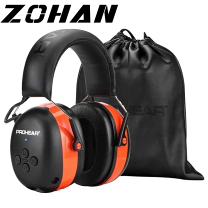 ZOHAN-auriculares electrónicos con reducción de ruido, protectores auditivos Bluetooth, protección auditiva, orejeras para música, seguridad, trabajo, recarga