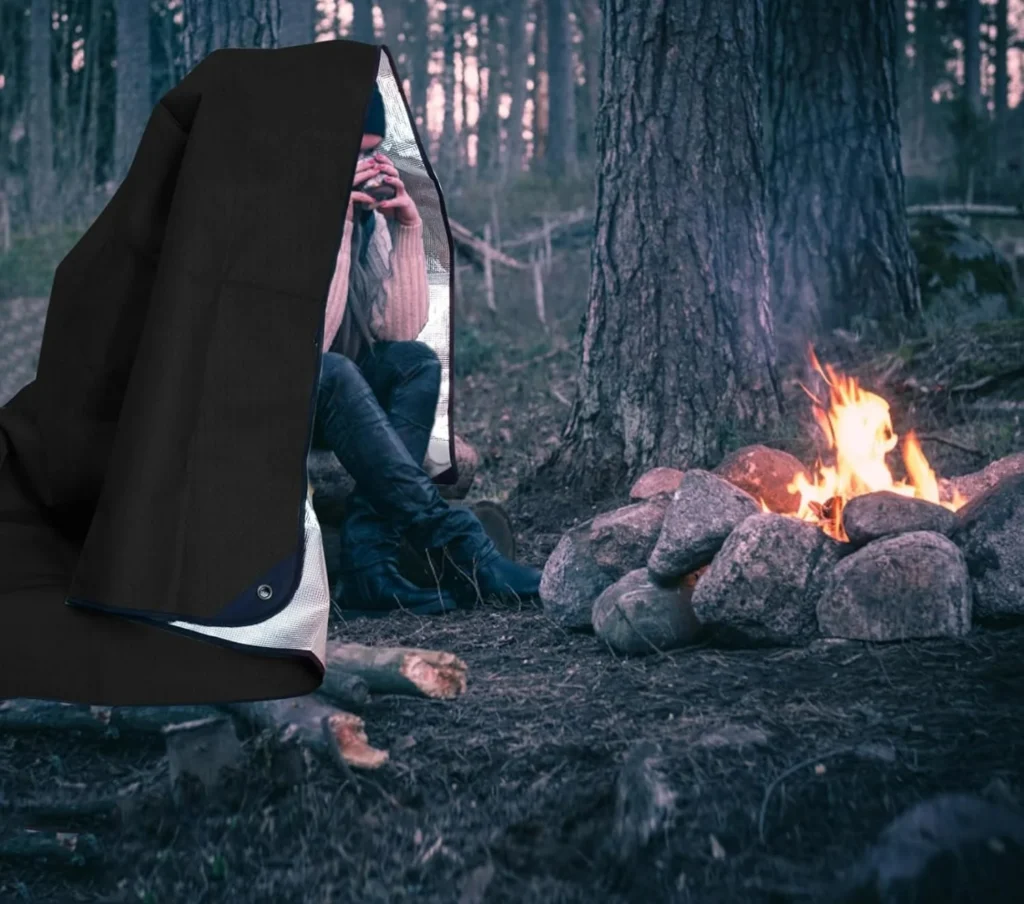 Manta de emergencia de servicio pesado, equipo de supervivencia, manta aislada impermeable, lona de emergencia para Camping, senderismo, Bushcraft