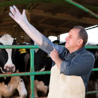 50 Uds guante de brazo largo 85Cm desechable ligero para ganado cerdo uso en granja guantes protectores para examen de embarazo