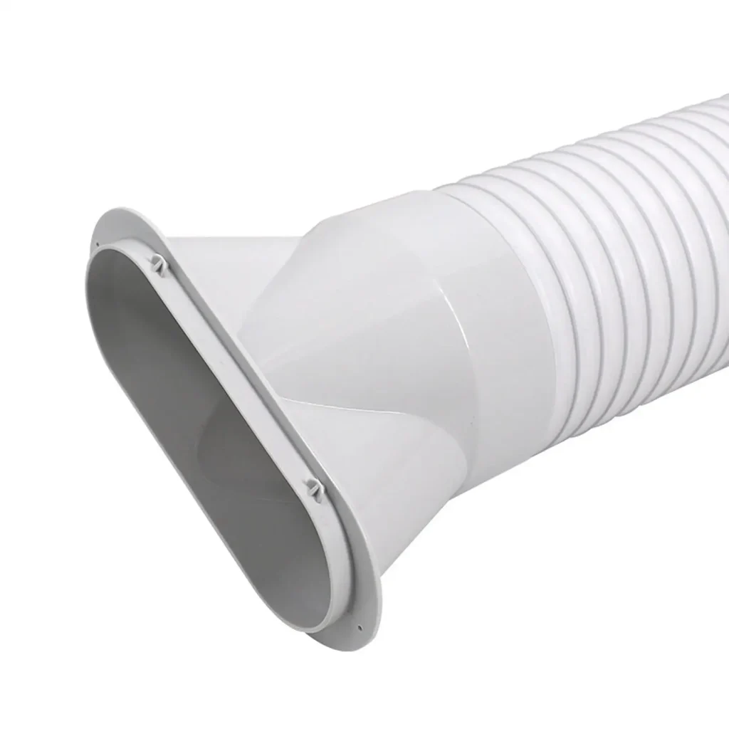 Adaptador de manguera de escape de aire acondicionado, resistente, fácil de instalar para aire acondicionado móvil, conector de manguera portátil, boca plana