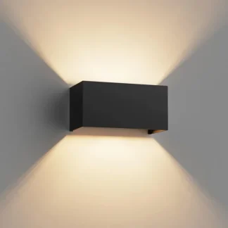 Lámpara de pared LED de aluminio para exteriores, impermeable, IP65, luz de pared Interior, 12W24W, luces de jardín para porche, sala de estar, iluminación de escaleras de calle