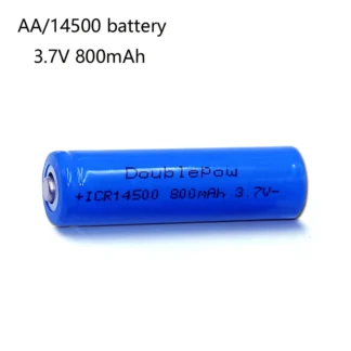 Batería recargable de iones de litio de 3,7 V, AA, 800mah, para luz Solar LED, cámara Digital, juguetes, linterna, 14500 baterías recargables