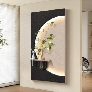 Lámparas de pared LED de piedra arenisca modernas para decoraciones de entrada, pasillo, sala de estar, pintura colgante, Lustre, luces murales para el hogar