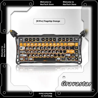Gravastar-Teclado mecánico inalámbrico K1 con Bluetooth, aleación de aluminio, triodo, RGB, para deportes electrónicos, accesorios personalizados para PC