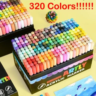 TouchColor 192/240/320 colores directos marcadores acrílicos líquidos lavables punta suave papelería PK Languo Guangna material escolar de arte