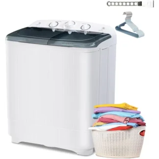 Lavadora portátil 2 en 1 con lavado de 13 libras y capacidad de rotación de 9 libras Mini lavadora y secadora compacta combinada Ideal para apartamentos D