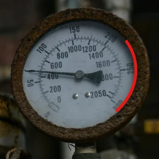 Etiquetas de manómetro, pegatinas de indicación, uso duradero, fácil de aplicar, visibilidad con poca luz, varios tamaños de manómetros
