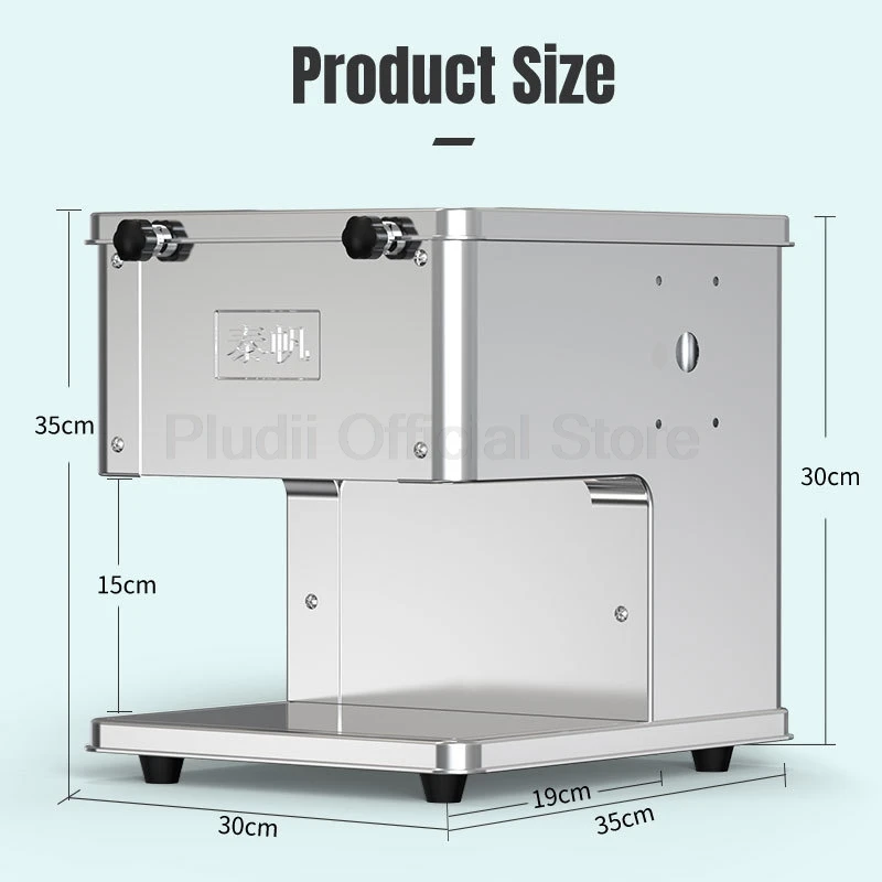 Máquina cortadora de carne comercial, cortador eléctrico de alimentos de acero inoxidable, carne, verduras, pescado, picadora de carne, procesamiento de alimentos