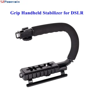 Estabilizador de mano de vídeo con agarre en forma de U C para cámara DSLR Nikon Sony y Steadicam SLR portátil ligero para Gopro