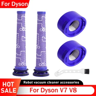Kit de repuesto de prefiltro para aspiradora inalámbrica Dyson V7 V8, prefiltro y postfiltro HEPA, accesorios