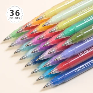 LANGUO-Juego de pinceles acrílicos con efecto tridimensional, papelería coreana Kawaii, pincel para pintar con gelatina, bolígrafo Neutral de Color para cuenta de mano