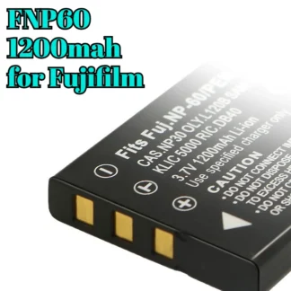 Batería de repuesto FNP60 de 1200mAh para cámara híbrida de impresión instantánea Fujifilm Instax Mini LiPlay Mini Evo