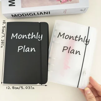 Bolsa con cremallera mensual de hojas sueltas A6, carpeta de sobres para presupuesto en efectivo, bolsa de almacenamiento de recibos y billetes, juego de regalo para gestión de riqueza, 1 cubierta + 12