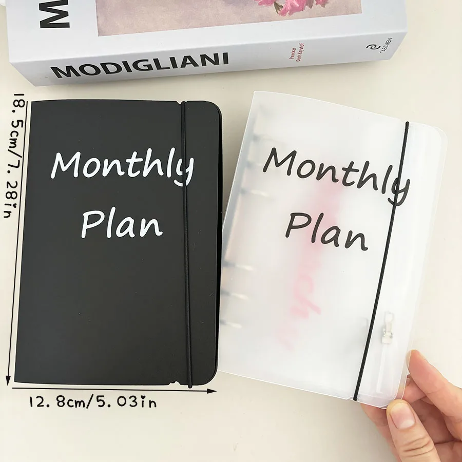 Bolsa con cremallera mensual de hojas sueltas A6, carpeta de sobres para presupuesto en efectivo, bolsa de almacenamiento de recibos y billetes, juego de regalo para gestión de riqueza, 1 cubierta + 12