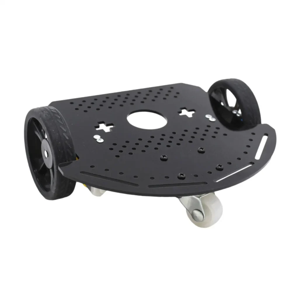 Reemplazo de chasis de coche Robot inteligente 2WD, antideslizante de alta fricción con Base de motores dobles, fácil instalación, pieza de vehículo inteligente