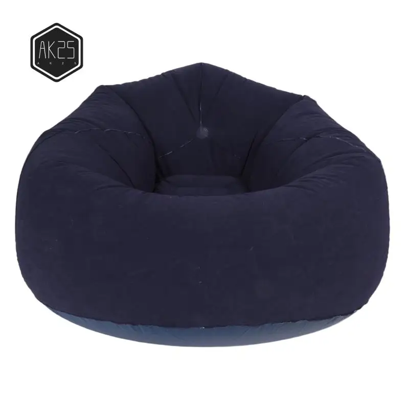 AK25-Grande sofá inflable, silla, bolsa de frijoles, flocado, PVC, salón de jardín, muebles de exterior, bolsas para acampar y mochilero