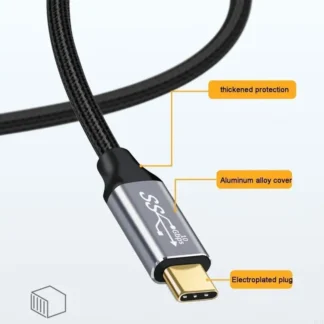 H7JF 100W USB C Tipo C 3.1 Gen 2 Cable extensión masculino a femenino para laptop teléfonos celulares